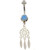 Mandala Dreamcatcher Opalite Belly Ring