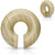 Organic Crocodile Wood Hoop Plugs (0g-5/8")