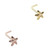 2-Pack Set Starfish Steel L-Shaped Nose Rings