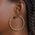 Braided Twist Two-Tone Steel Hoop Earrings 