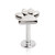 Dog Paw Top Labret Monroe Bar 16G