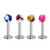 4PC Lot Dual Tone Marble Ball Top Labret Monroes