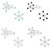 Icy Snowflake 925 Sterling Silver Stud Earrings