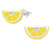 Lemon Slice  925 Sterling Silver Stud Earrings