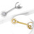 PAIR - Sun/Moon/Star Steel Nipple Ring Barbells