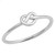Heart Knot 925 Sterling Silver Ring