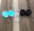 AB Flat Glass Plugs Double Flared (2g-1")