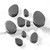 Hematite Stone Teardrop Plugs (2g-1")