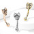 16G Owl Surgical Steel Curved Barbell Eyebrow Ring