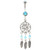 Dream Catcher Triple Feather Aqua Belly Ring