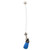 Blue Baby Bottle Flexible Maternity Belly Ring 2" Long