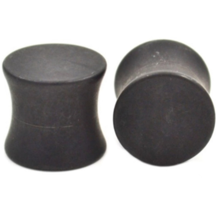 Black Matte Saddle Ear Plugs (8g-1/2")