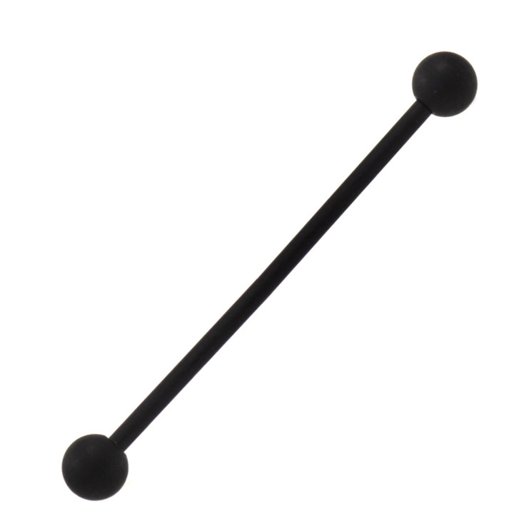 Black Matte Industrial Barbell 14g 34mm