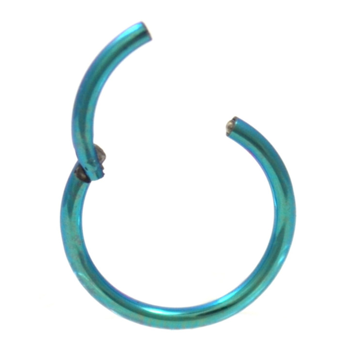 Green Hinged Segment Ring Hoop 16G (3 Sizes)