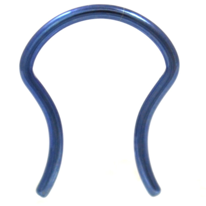 Blue Titanium Septum Ring (5/8" Retainer) 16G/14G Blue Titanium Septum Ring (5/8" Retainer) 16G/14G