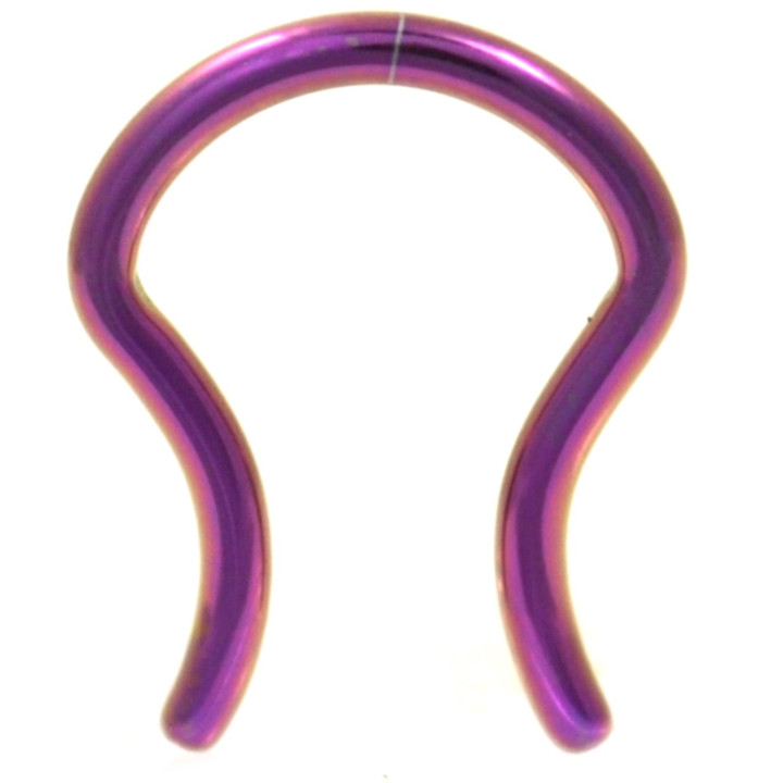 Purple Titanium Septum Ring (5/8" Retainer) 16G/14G