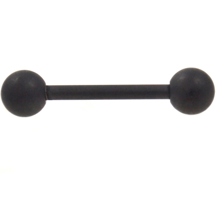 Black Matte Finish Nipple Barbell 14g 5/8" Black Matte Finish Nipple Barbell 14g 5/8"
