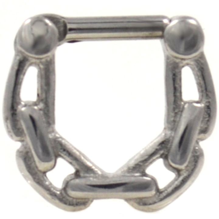 Steel Chain Link Septum Clicker 16G/14G Steel Chain Link Septum Clicker 16G/14G