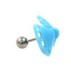 Light Blue Bow Tie Cartilage Earring Stud 18g 1/4"