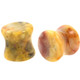 Crazy Lace Agate Natural Stone Plugs (6g-1")