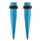 Aqua Silicone Coated Matte Steel Tapers (8g-1/2")