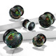 Sparkle Galaxy Swirl Glass Plugs (0g-5/8")