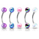 5PC Value Pack Metallic AB Tint Ball Steel Eyebrow Rings