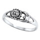 Celestial Sun & Moon Faces 925 Sterling Silver Ring