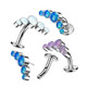 Petite Floating Five Opal Threadless Titanium Belly Button Ring