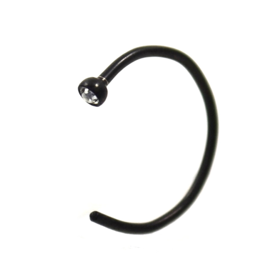 ほーぷ Nose Ring Gold Marquise CZ Vine Bendable Nose/Cartilage Hoop