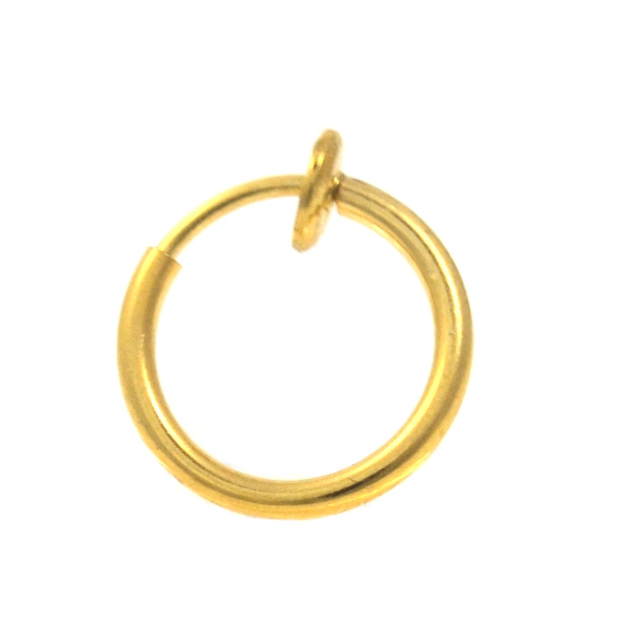 snap on fake septum ring gold plated 21187.1412596289