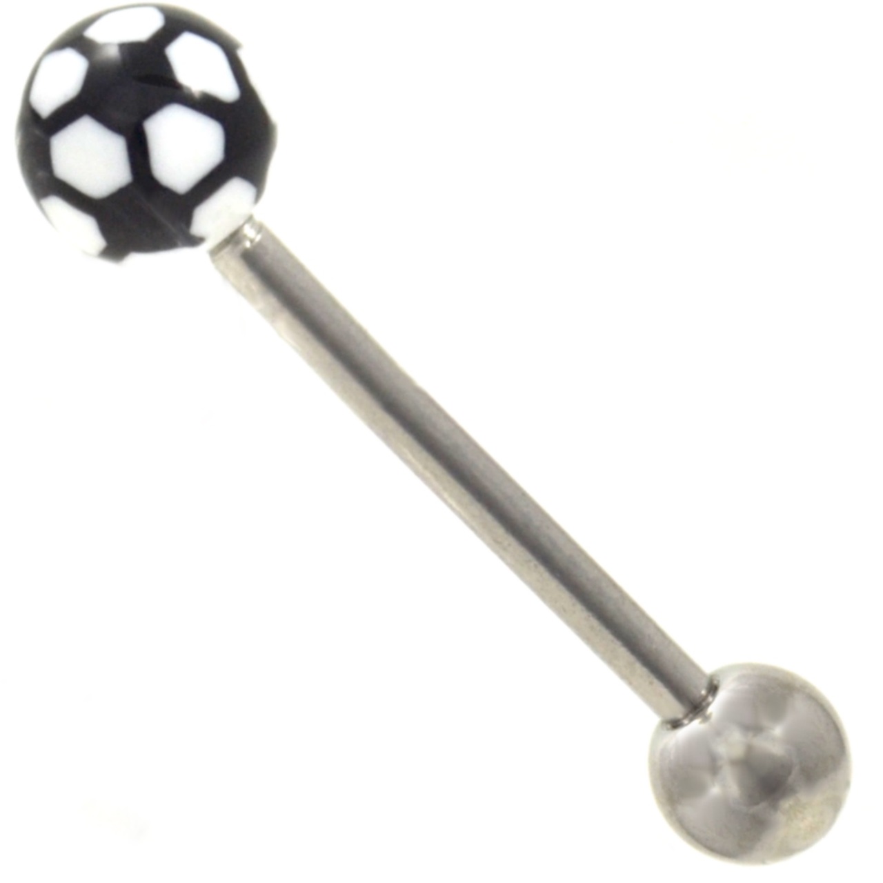 Single Acrylic Die Dice End Tongue Ring Barbell Body Jewelry   Completely C