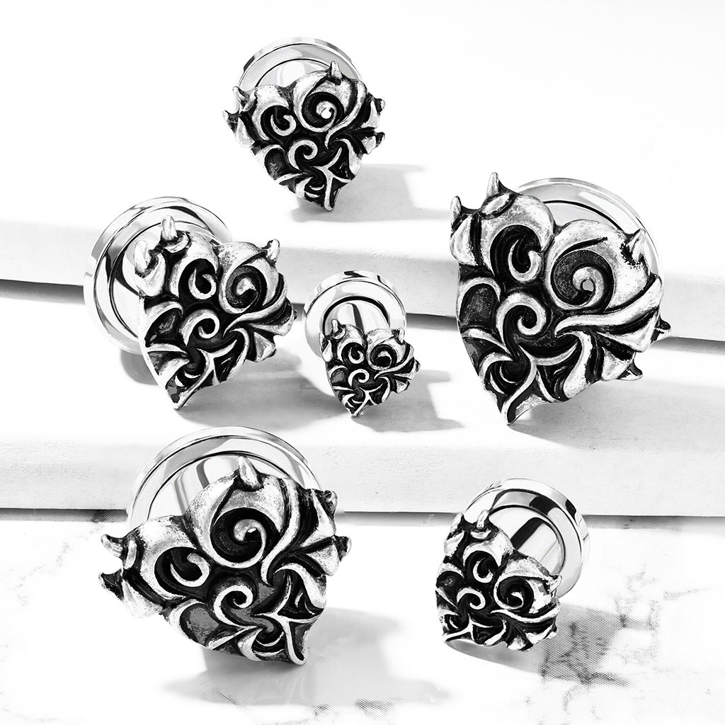 Devils Heart Steel/Brass Screw-Fit Plugs (2g-5/8