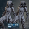 options, 3D printed resin statue of Alien Vs Predator from AVP designed by Sanix3D Malix3D