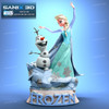 3D printed resin statue of Elsa and Olaf from 2013 Disney's Frozen
