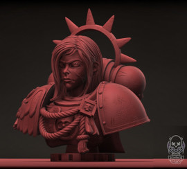 Female Space Commander Bust