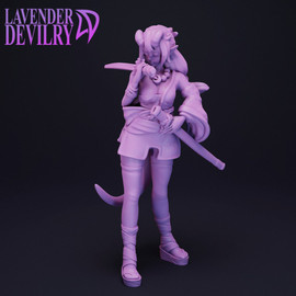 Oriza the Tiefling Hexblade Samurai