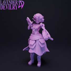 Vehemence the Geekling Tiefling Cleric Girl