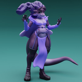 Cosmic Kobold Mage Girl