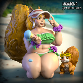 Dorinne Nutwhisk and Her Pet Squirrel