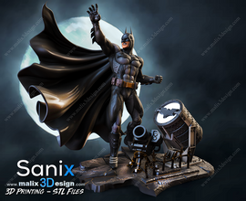 Zack Snyder Batman played by Ben Affleck in The Justice League resin statue by Sanix3D