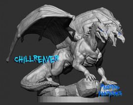 Chillreaver, a 2headed dragon designed by Painting Fantasms