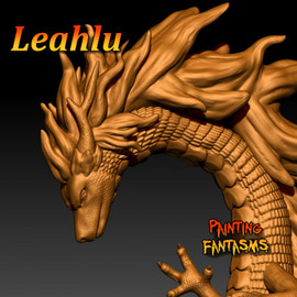 Leahlu the Great Fire Dragon designed by Panting Fantasms