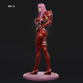 Zero Two from Darling In the Franxx by Gigi_Hw