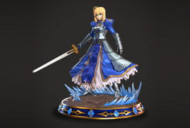 Saber from Fate/Stay Night: Unlimited Blade Works resin statue by Gigi_Hw