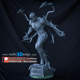 Cletus Kasady as Carnage from Spider-Man resin statue by Sanix3D Malix3D