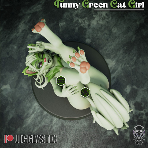 Funny Green Cat Girl Meowscarada