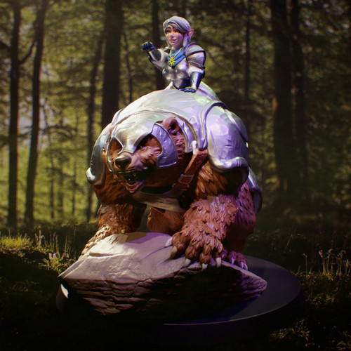 Charging Gnome Paladin Rider Charging Gnome Paladin Rider