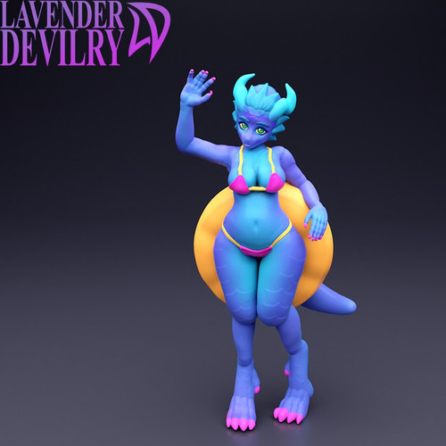 Nomi, Cute Kobold Ready for the Pool