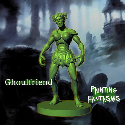 It's your ghoulfriend, duuuuude. Haha. Resin miniature by Painting Fantasms